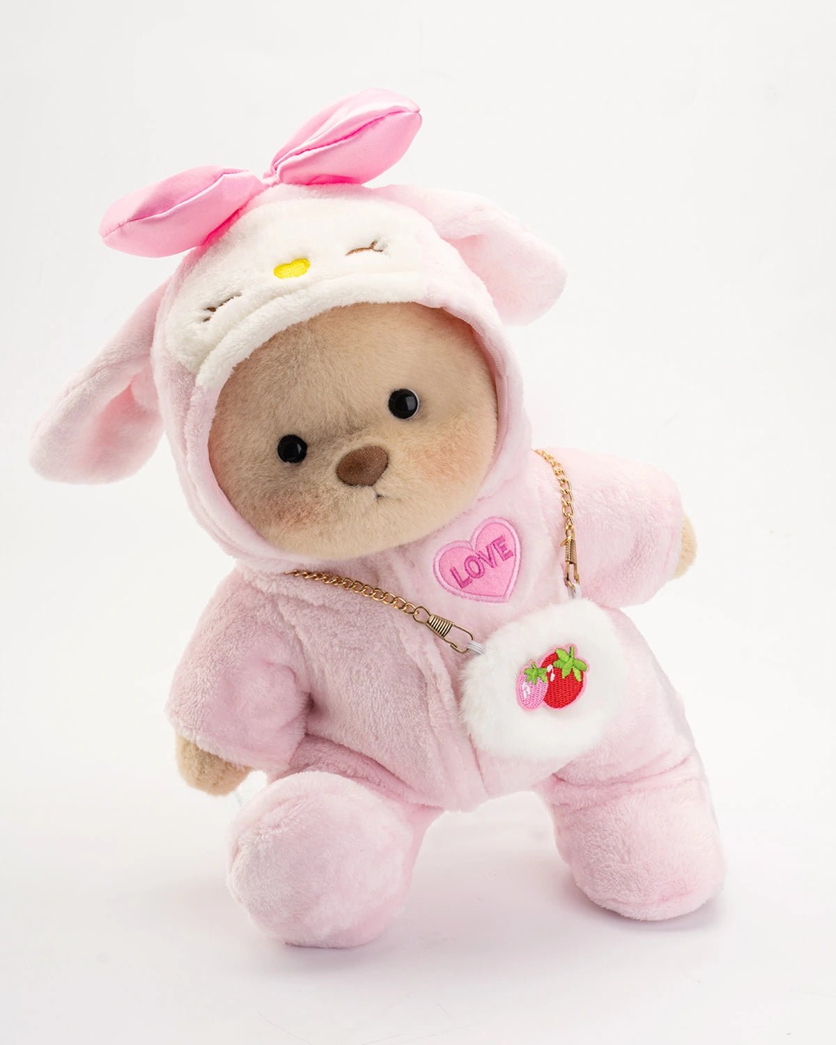 Ursulet Handmade Premium cu Hainute Personalizabile - FluffyCuddle - 