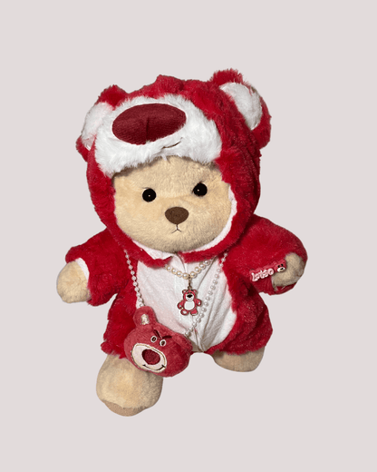 Ursulet Handmade Premium cu Hainute Personalizabile - FluffyCuddle - 